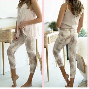 venti6 Stretch Comfort Jogger Pull On Tie Dye Printed Pants